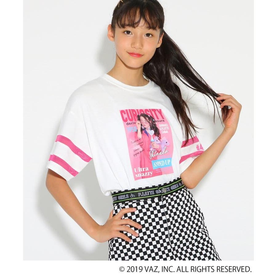 【しなこコラボ】Ｔシャツ[品番：WRDW0084206]｜PINK-latte（ピンクラテ）のキッズファッション通販｜SHOPLIST（ショップリスト）