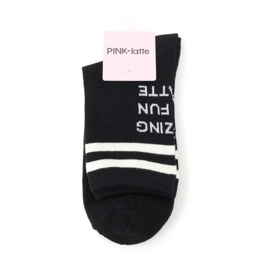 ニコラ掲載 バックロゴライン ソックス 品番 Wrdw Pink Latte ピンクラテ のキッズファッション通販 Shoplist ショップリスト