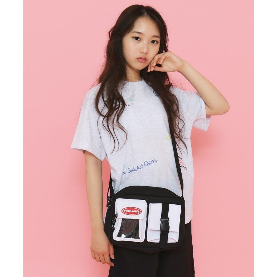 2ポケットショルダーバッグ[品番：WRDW0203140]｜PINK-latte