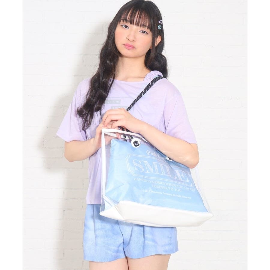 プールグッズ】ポーチ付きクリアトート[品番：WRDW0167469