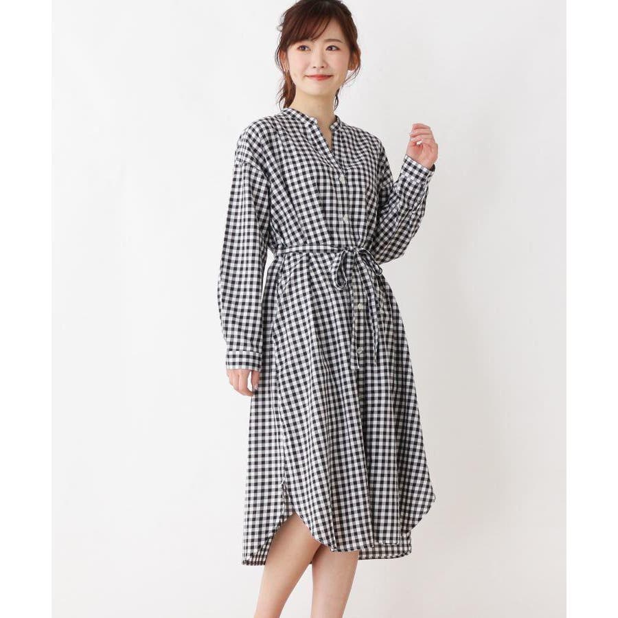 洗える しわになりにくい ロングシャツワンピース 品番 Wrdw 3can4on サンカンシオン のレディース ファッション通販 Shoplist ショップリスト