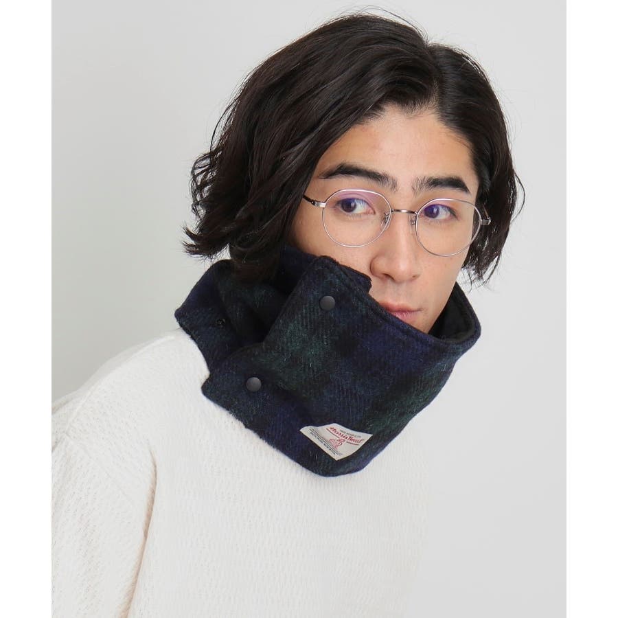HARRIS TWEED／ハリスツイード】ショートボアネックウォーマー[品番