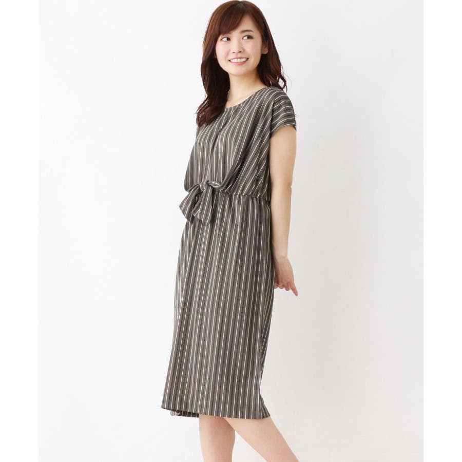 大きいサイズあり 13号 15号 ストライプストレッチワンピース 品番 Wrdw Soup スープ のレディースファッション通販 Shoplist ショップリスト
