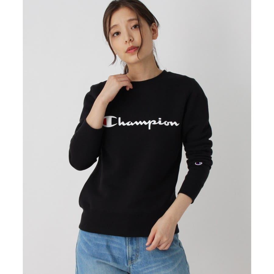 Champion 裏起毛ロゴトレーナー 品番 Wrdw Pink Adobe ピンクアド のレディース ファッション通販 Shoplist ショップリスト