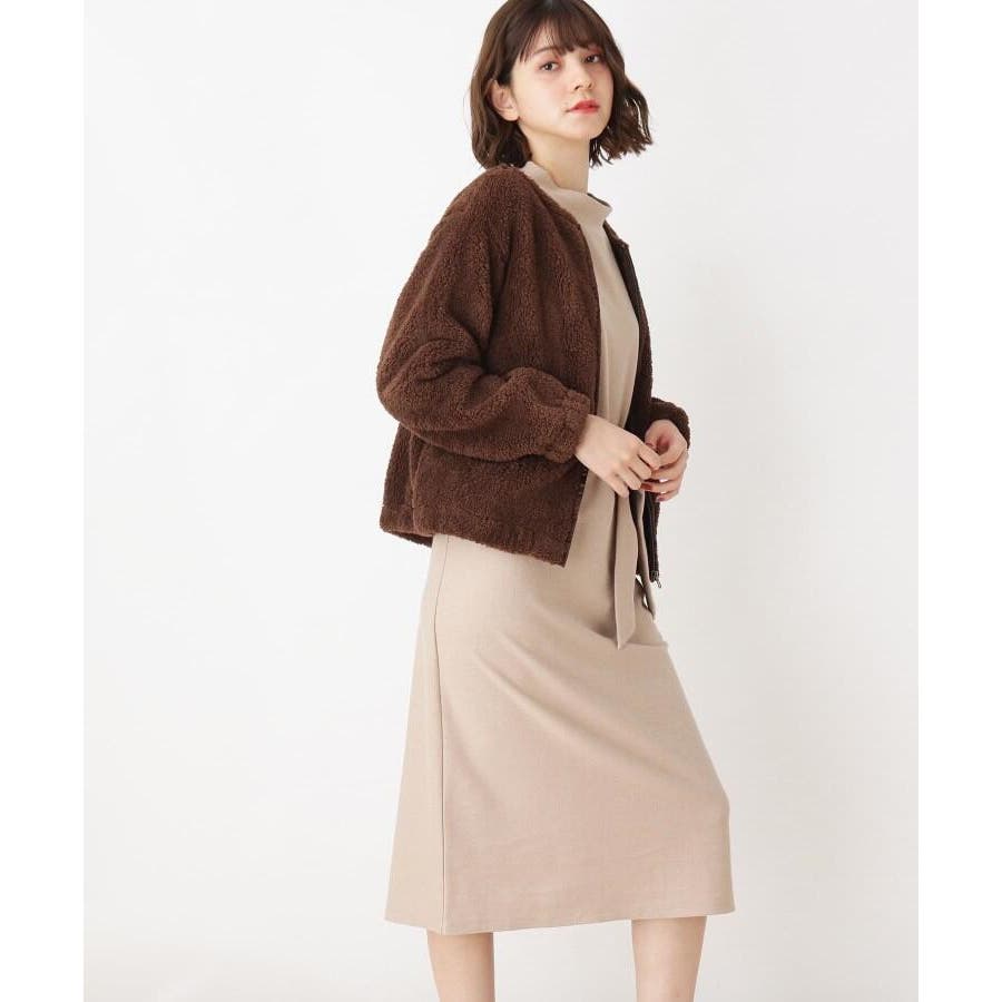 LLあり】2点セット！ボアブルゾン＋ワンピースセット[品番：WRDW0090894]｜grove（グローブ）のレディース ファッション通販｜SHOPLIST（ショップリスト）