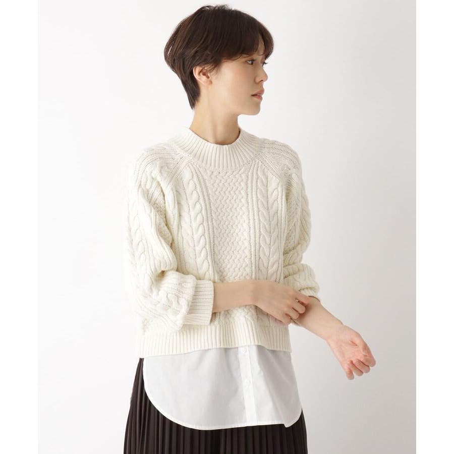 ケーブルシャツドッキングニット 品番 Wrdw Ag By Aquagirl エージーバイアクアガール のレディースファッション 通販 Shoplist ショップリスト