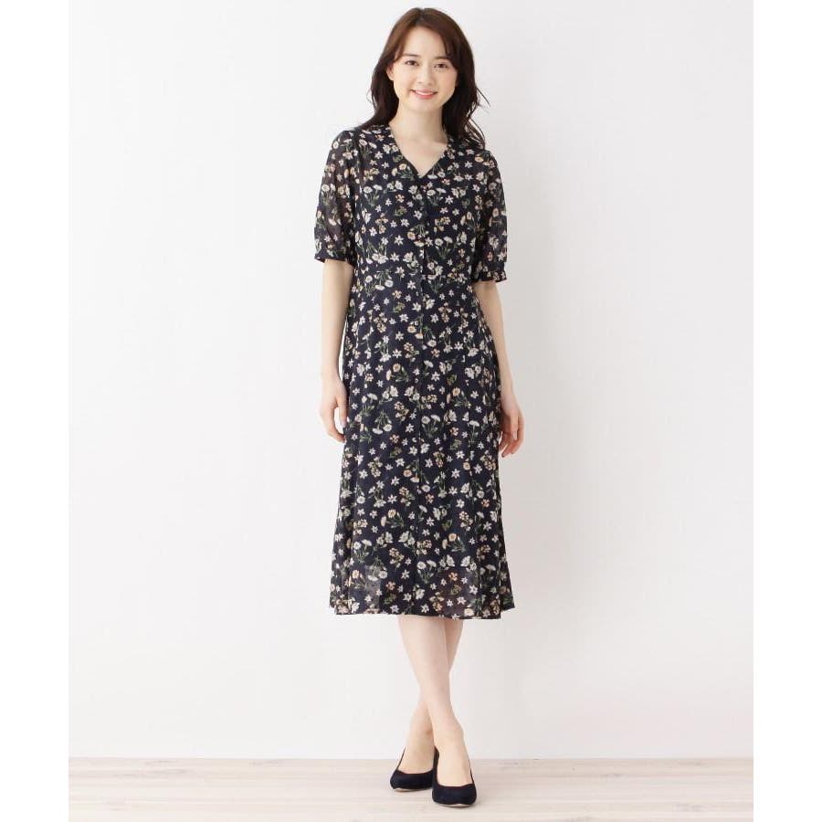 洗える カットドビー花柄前開きワンピース 品番 Wrdw Index インデックス のレディースファッション通販 Shoplist ショップリスト