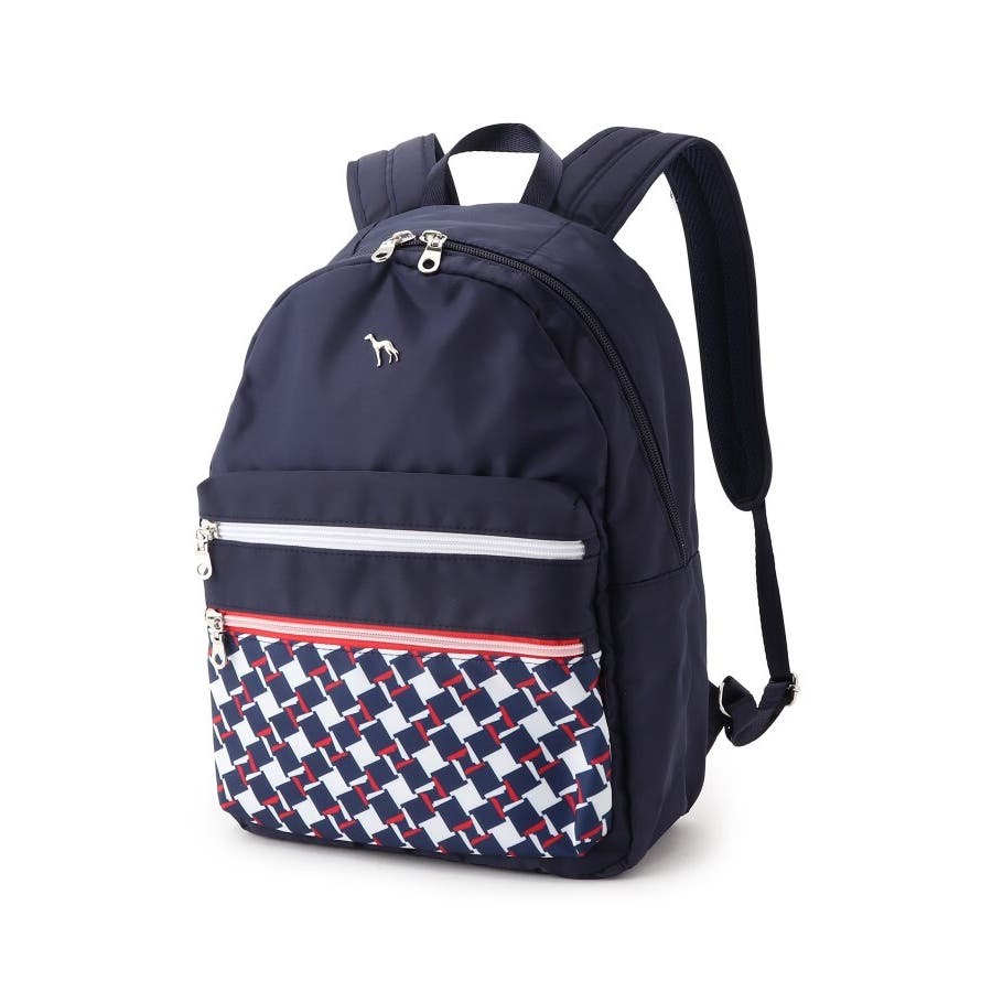 ジオメトリックパターン ブラックリュック ジオメトリック柄 バックパック リュック 軽量 メンズ