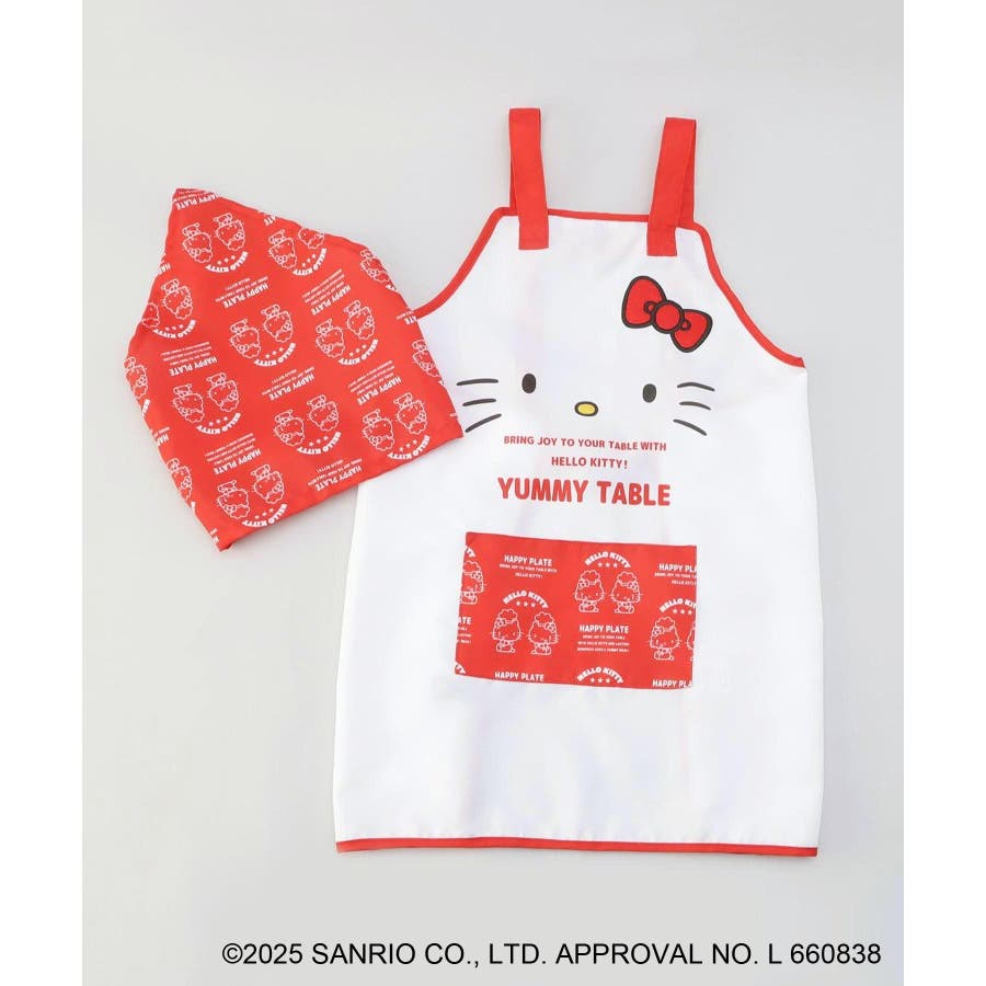 キッズエプロン ＜HELLO KITTY ハローキティ＞[品番：WRDW0220703