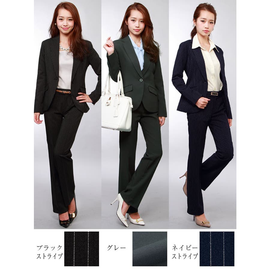 170cm向け☆洗えるストレッチハンサムパンツスーツ2点セット|LT