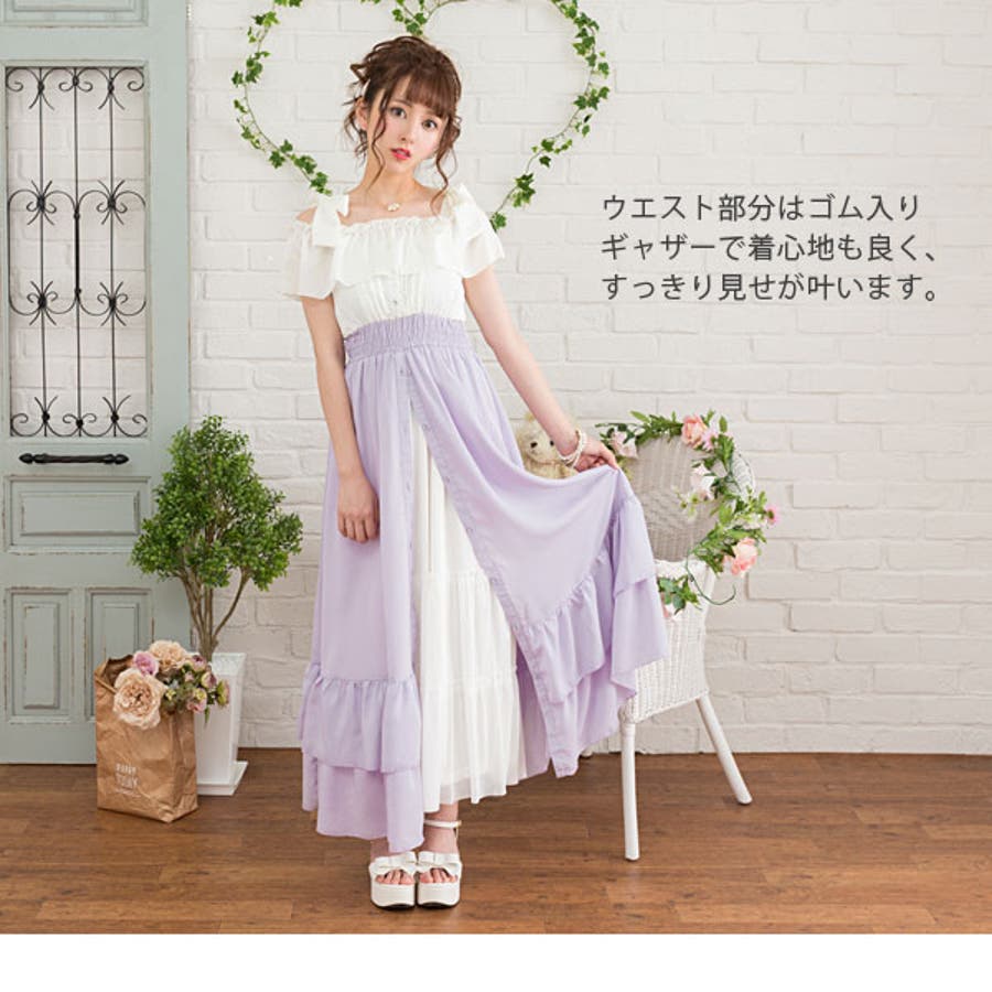 デボーションツインズ♡薄手長袖ロングワンピース 透け感あり