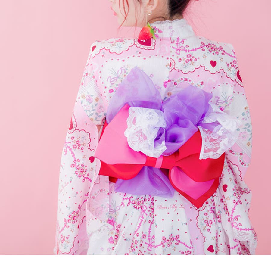 浴衣 フラワー ハンカチーフ柄[品番：YU000041368]｜夢展望