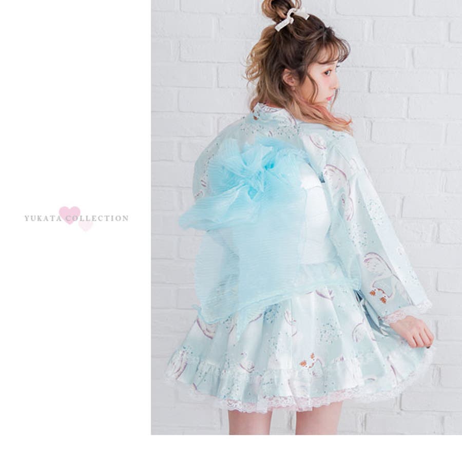 ♡浴衣ドレス♡ 浴衣ドレス👘💜🤍