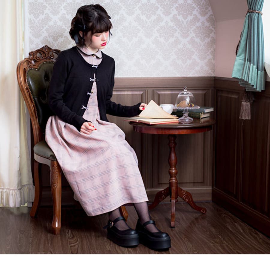 チェック柄ロングクラシカルワンピース Dml Pr Sw 品番 Yu 夢展望 ユメテンボウ のレディースファッション通販 Shoplist ショップリスト