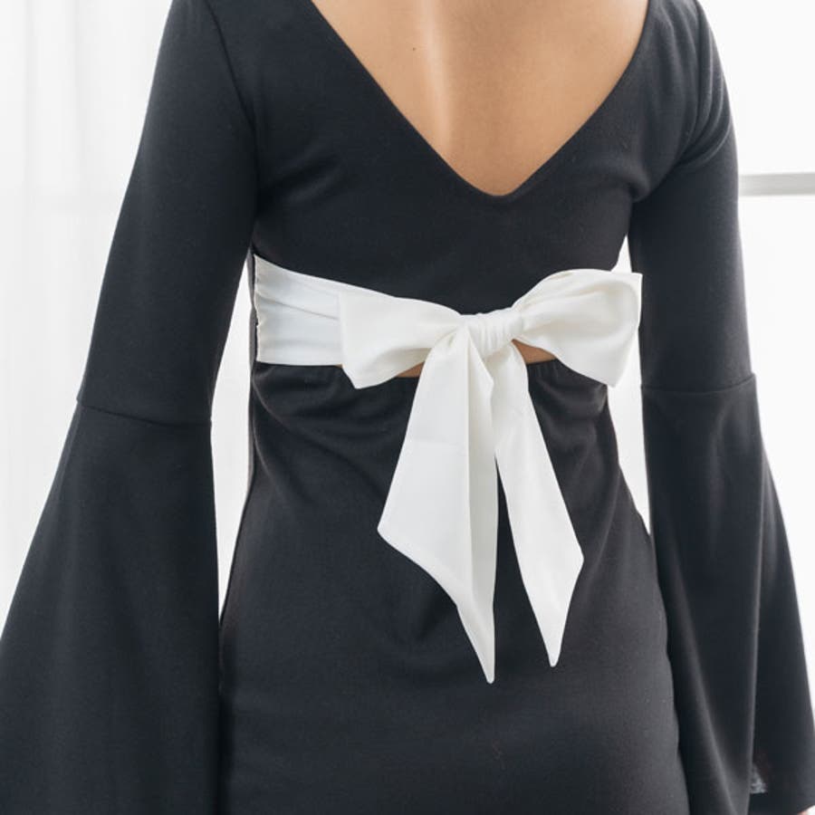 背中開きバックリボンワンピース 韓国 オルチャン 夢展望 品番 Yu 夢展望 ユメテンボウ のレディースファッション通販 Shoplist ショップリスト