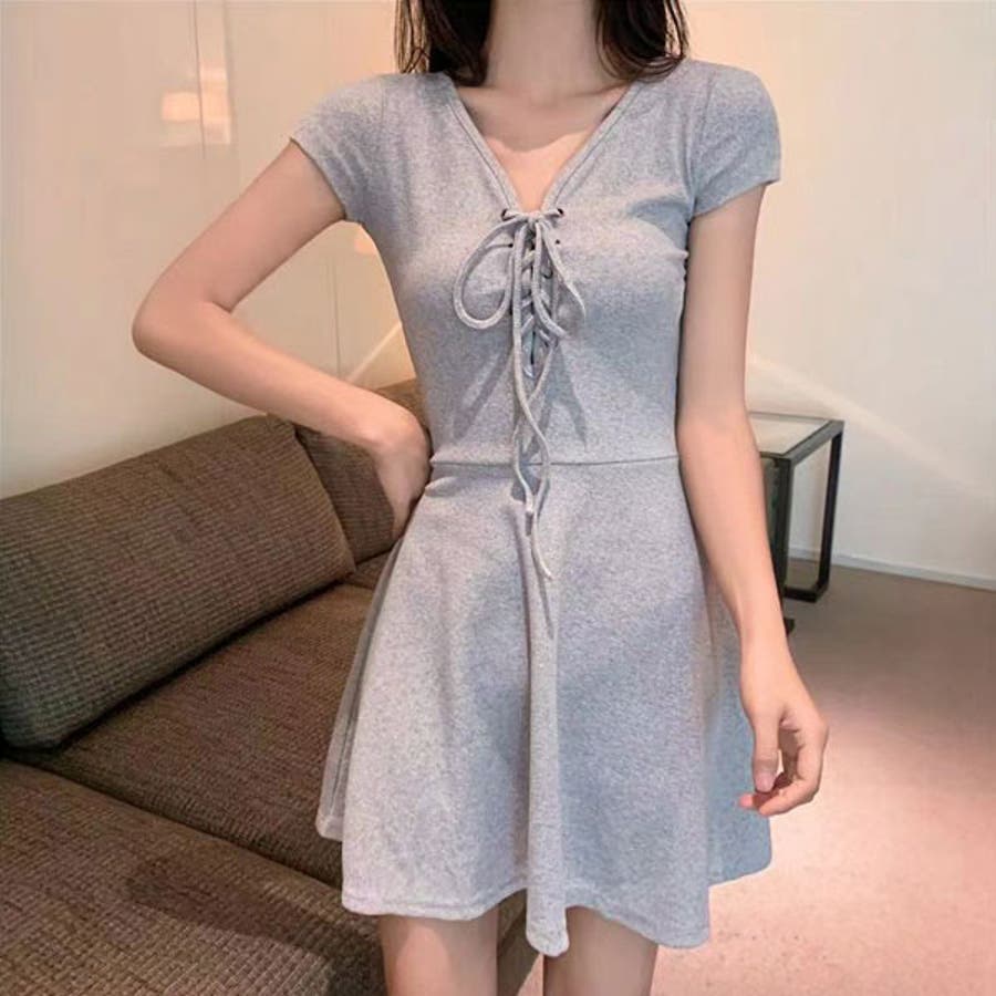 フロントレースアップワンピース 韓国 オルチャン 夢展望 品番 Yu 夢展望 ユメテンボウ のレディースファッション通販 Shoplist ショップリスト