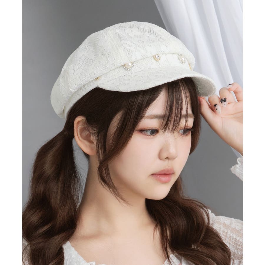 アソートビジューレースキャスケット 量産型 地雷系 夢展望[品番 アソートビジューレースキャスケット 量産型 地雷系 夢展望[品番