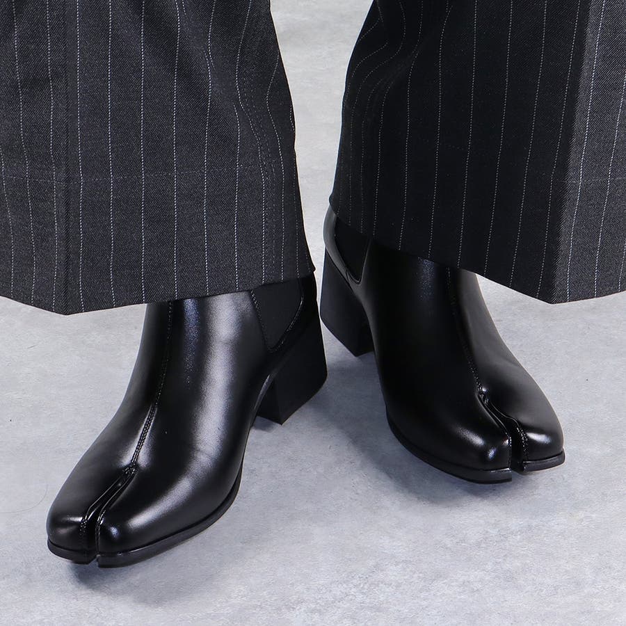 メンズ ストリート セットアップ サイドゴア 足袋 ブーツ☆6841