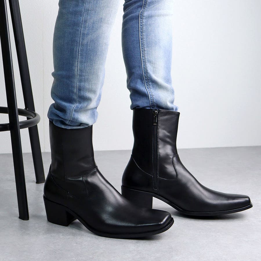 メンズ ストリート ビッグシルエット スクエアトゥ ブーツ ☆9940[品番：ZL000001402]｜Zeal Market  （ジールマーケット）のメンズファッション通販｜SHOPLIST（ショップリスト）