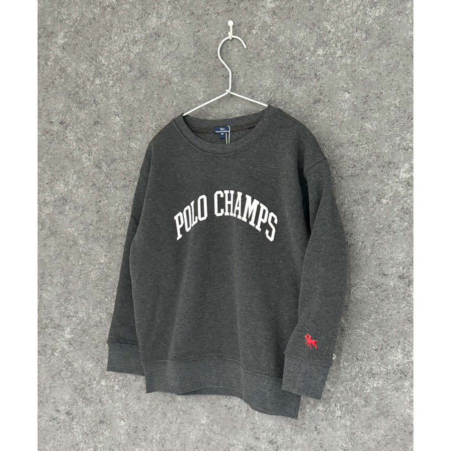 納得できる割引 POLOCHAMPS オーバーサイズ裏起毛トレーナー キッズ[品番 90（85～94cm）
