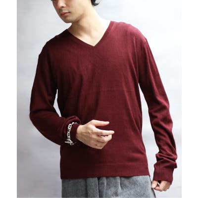 カシミヤタッチ ニット メンズ セーター Vネック インナー[品番 カシミヤタッチ ニット メンズ セーター Vネック インナー[品番