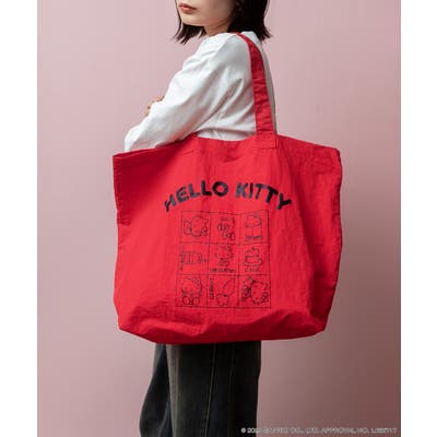 送料無料 通販 ファッション ≪HELLO KITTY≫ ビッグロゴ トートバッグ[品番：ADEW0004640 ハローキティ