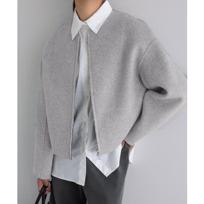 リバー ジップ ノーカラー[品番：AZ000004733]｜andme（アンドミー）のレディースファッション通販｜SHOPLIST（ショップリスト）