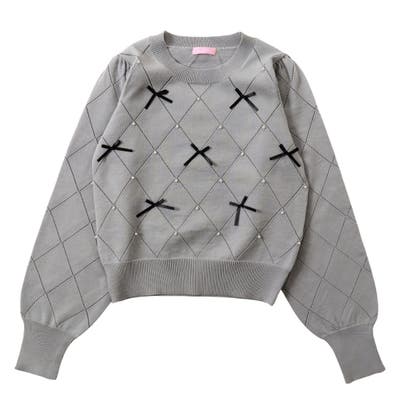 リボン ニット トップス[品番：AMVW0000823]｜Belle Cie