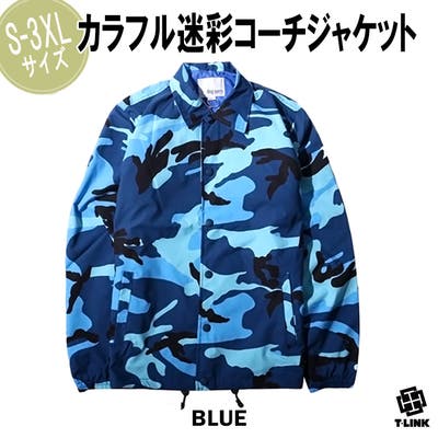 コーチジャケット 迷彩 バイク[品番：TLKM0001613]｜T-LINK