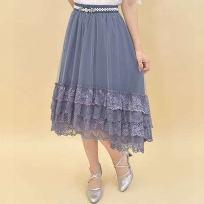 裾レースフィッシュテールスカート | outlet | axes femme