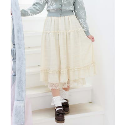 シアーチェックティアードSK[品番：IGAW0006028]｜axes femme