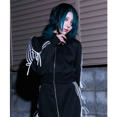 リボンライントラックジャケット[品番：IGAW0006091]｜axes