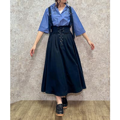 サス付レースアップロングスカート[品番：IGAW0004925]｜axes femme（アクシーズファム ）のレディースファッション通販｜SHOPLIST（ショップリスト）