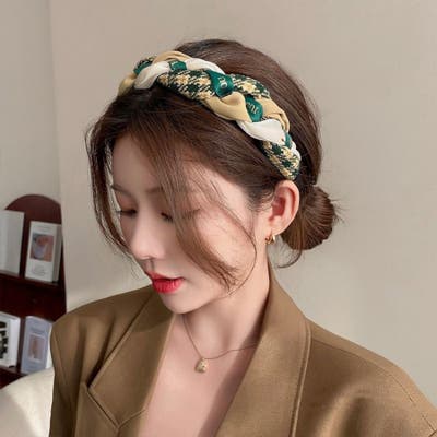 バイカラーヘアバンド バイカラーカチューシャ 大人[品番