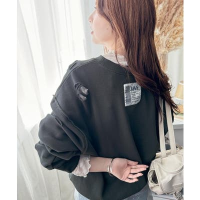 Javaジャバコラボ》大人のこなれ感。ダメージ加工裏起毛 Javaジャバコラボ》大人のこなれ感。ダメージ加工裏起毛