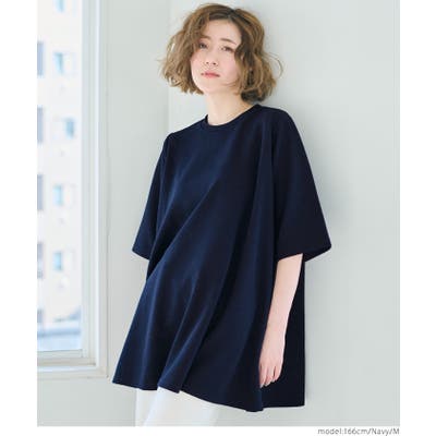 世界有名な エンボスAライン半袖チュニック[品番：PA000011126]｜coca（コカ トップス