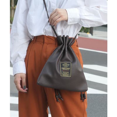 2WAYレザー巾着ショルダーバッグ[品番：TRIW0002952]｜CORNERS