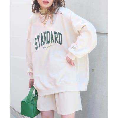 カレッジロゴオーバーサイズトレーナー スウェット STANDARD ロゴ [品番：TRIW0002778]｜CORNERS  （コーナーズ）のレディースファッション通販｜SHOPLIST（ショップリスト）