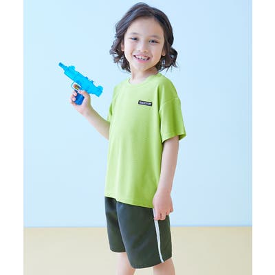 UVカット ラッシュTシャツ&ラインサーフパンツ セットアップ水着