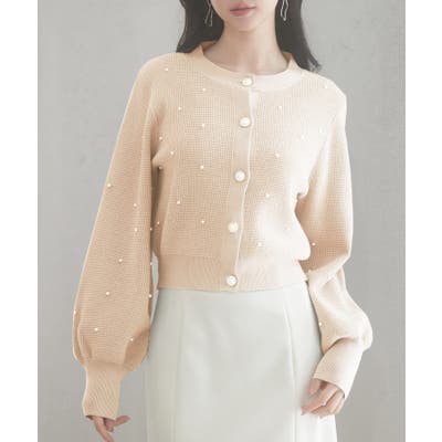2wayボリュームスリーブショート丈ニット[品番:DSSW0004957 2wayボリュームスリーブショート丈ニット[品番:DSSW0004957
