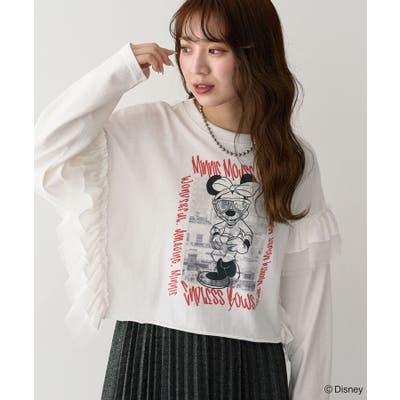 ミッキー＆フレンズ/袖フリルショート丈TEEⅡ[品番：GRPW0047371]｜Green Parks  （グリーンパークス）のレディースファッション通販｜SHOPLIST（ショップリスト）