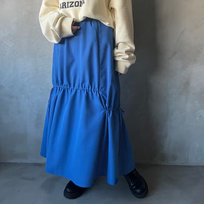 【kutir】ドロストリボンギャザースカート[品番：KTRW0025421