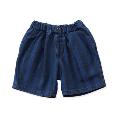 WEB限定 ストライプデニムハーフパンツ[品番：FOKK0022480