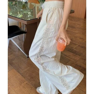 サイドレースパンツ LE CIEL BLEU パンツ サイドレースパンツ / Side Lace Pants