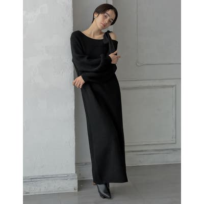 ショルダーリボンニットワンピース [品番：GS000022536]｜Re:EDIT（リエディ）のレディースファッション通販｜SHOPLIST（ショップリスト）