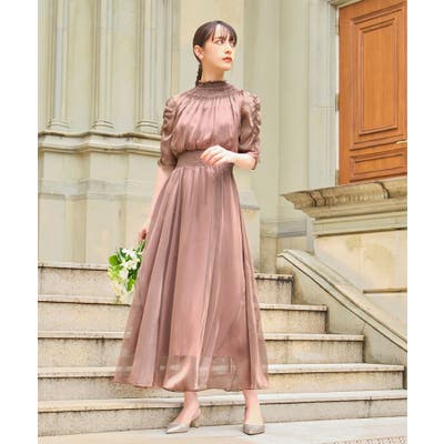 未使用】23区 パーティー ドレス ワンピース ローズ ピンク 40 シアー - メルカリ