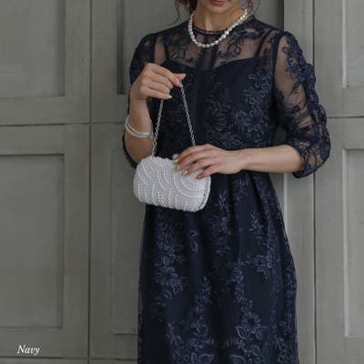 バックリボンレースロングワンピース ドレス 結婚式[品番：GRVW0000942]｜epicday （エピックデイ）のレディースファッション通販｜SHOPLIST（ショップリスト）