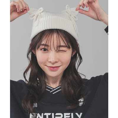 帽子 ニット帽 ネコ耳[品番：HNSW0010276]｜Honeys（ハニーズ