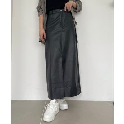 クロスローズ合皮スカート(サンプル品) クロスローズ合皮スカート(サンプル品) 2025新作】フェイク