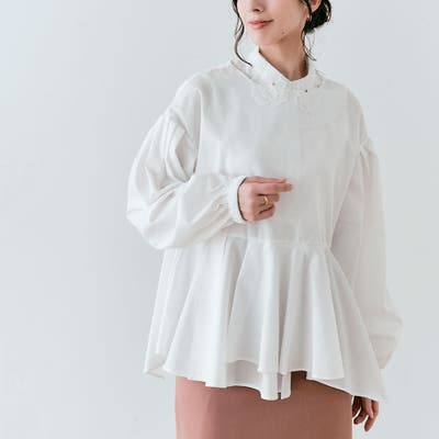 Mystrada（マイストラーダ）の「ラッフルペプラムチュニック